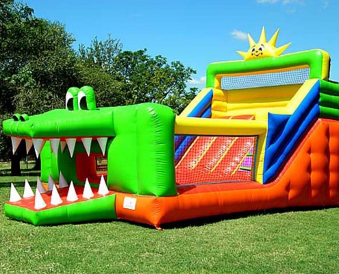 Alligator 2 in 1 bounce house
