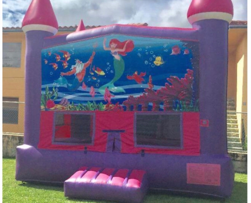 Little mermaid bounce house Disney theme moon bounce