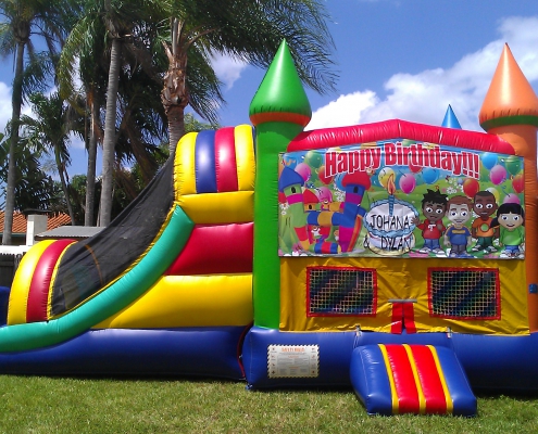 moon bounce Jump house with slide