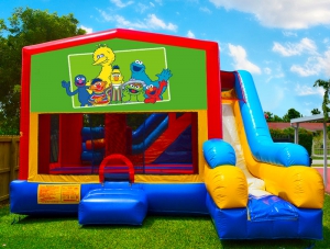 Moon bounce and slide