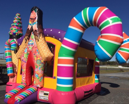 sugar shack bounce house Kids party rentals