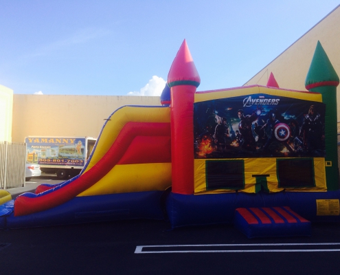 Super hero jump house Avengers theme bounce house