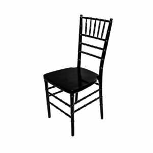 Black event chairs