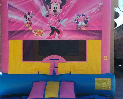 Minnie Mouse bouncers Girl birthday jumper