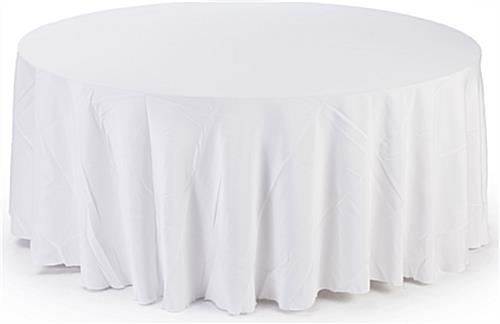 Round table poly linen